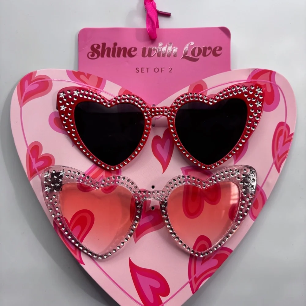 Eccolo Shine with Love Kids 2 piece Heart Shaped Glasses 3+